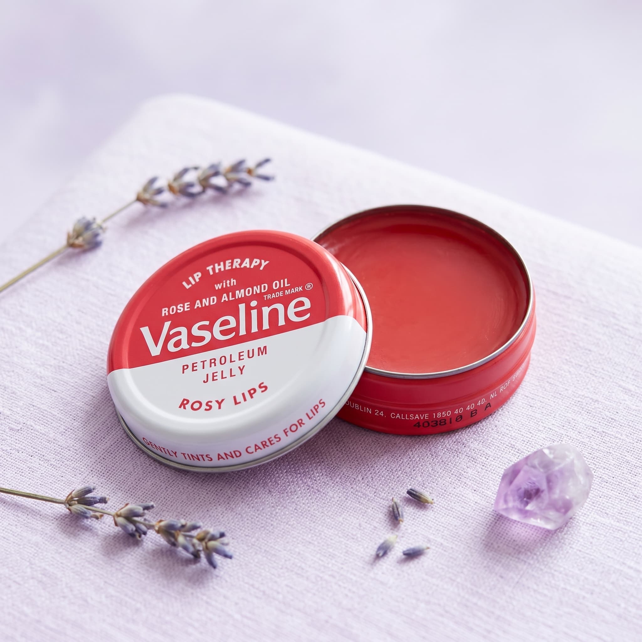 Vaseline – Lip Therapy Baume à Lèvres Rosy Lips à la Rose et à l'Huile d'Amande
