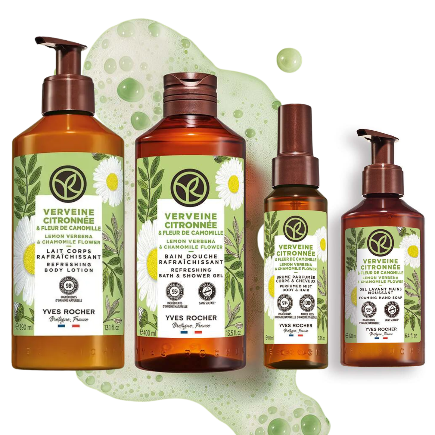 Yves Rocher Gamme Verveine Citronnée & Fleur de Camomille