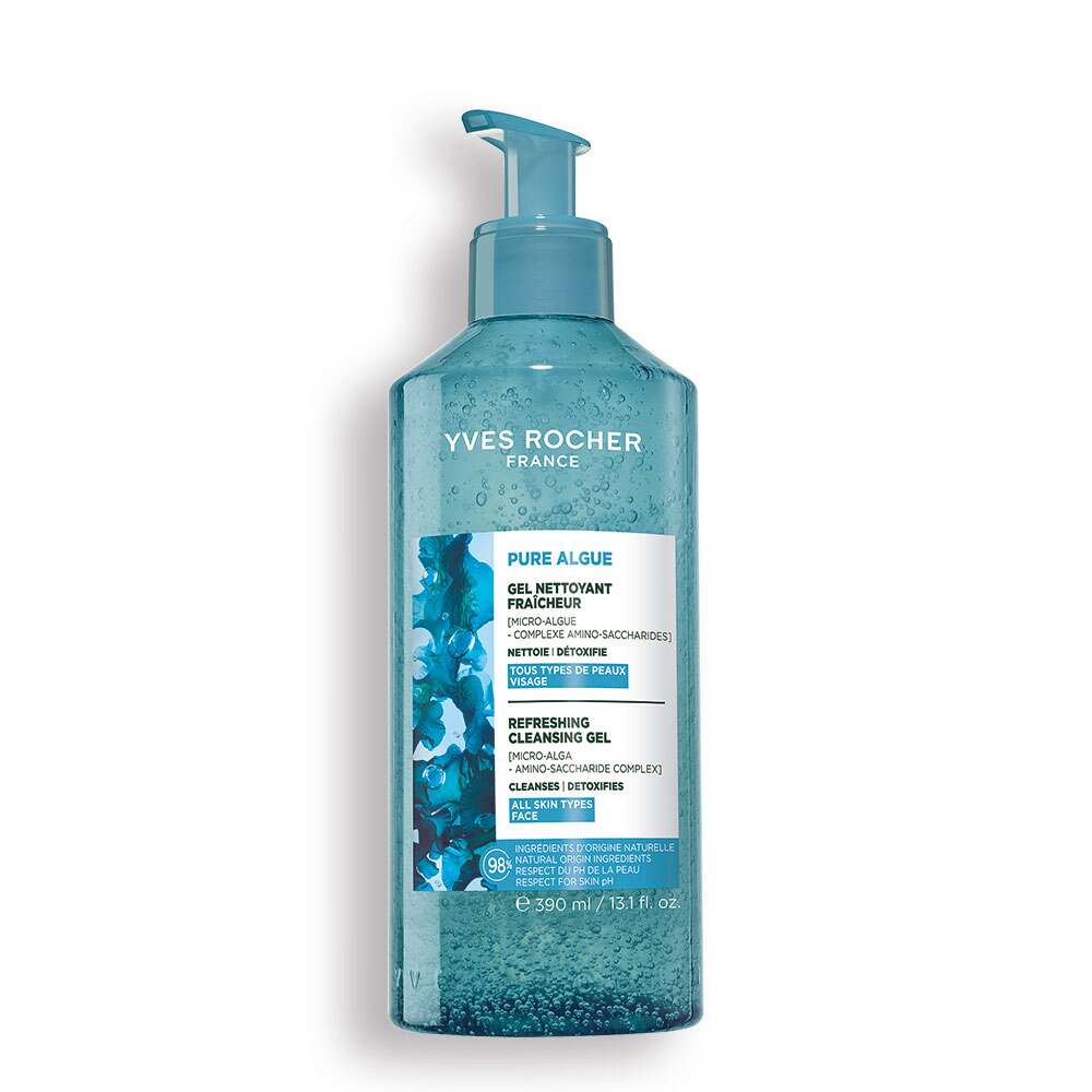 Yves Rocher Pure Algue Gel Nettoyant Fraîcheur 390ml | BintaBeauty