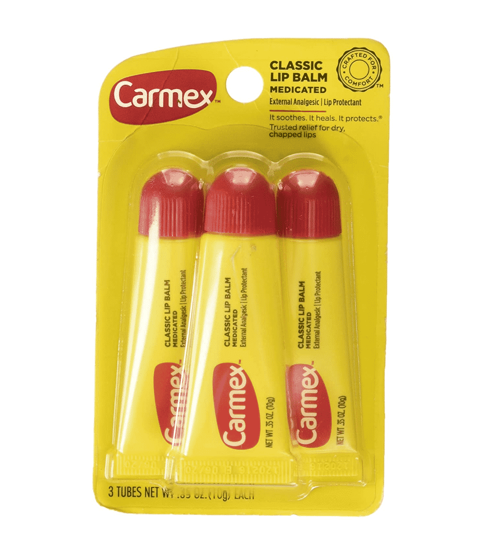 Carmex original Lot de 3 tubes de crème hydratante pour les lèvres