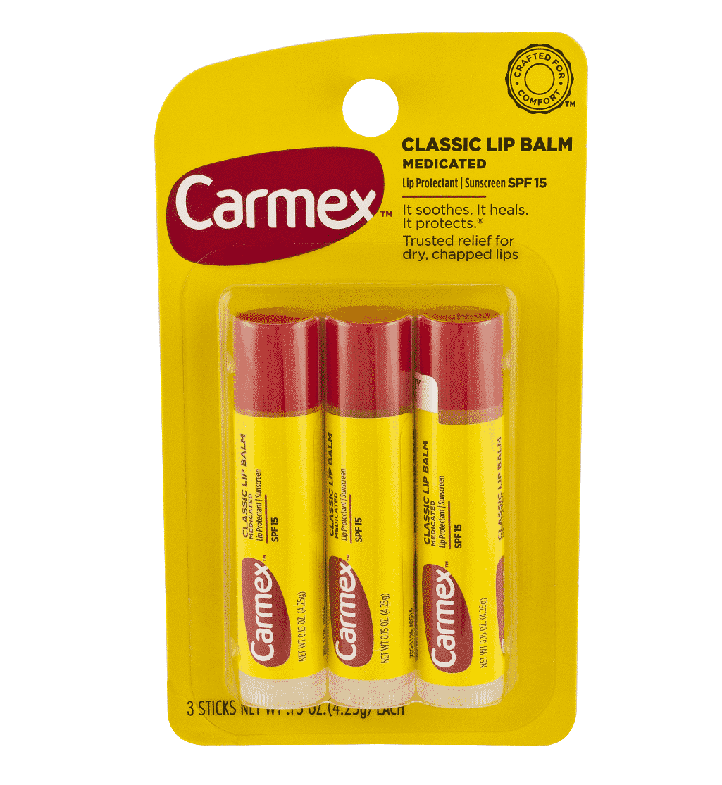 Carmex Stick – Lot de 3 – Baume à Lèvres Hydratant & Réparateur