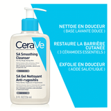 CeraVe Gel Nettoyant SA Anti-Rugosités – Peaux Sèches