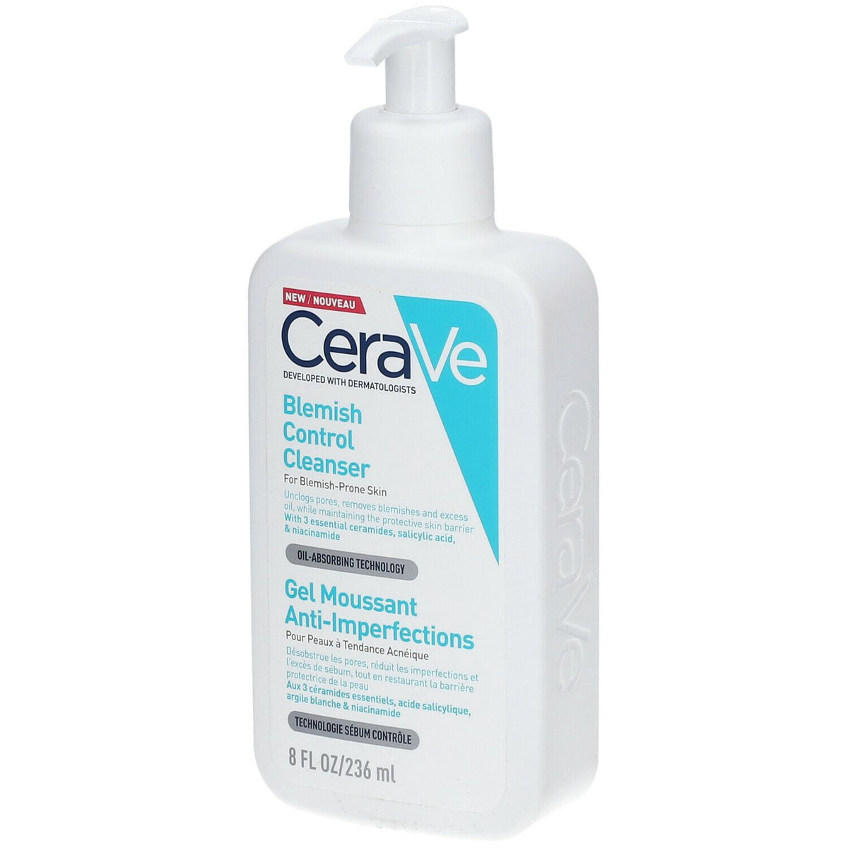 CeraVe Gel moussant anti-imperfections 2% acide salicylique