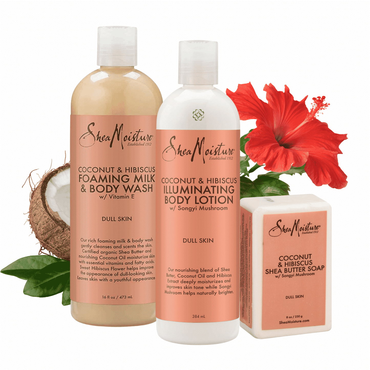SheaMoisture Gamme Coconut & Hibiscus - Karité