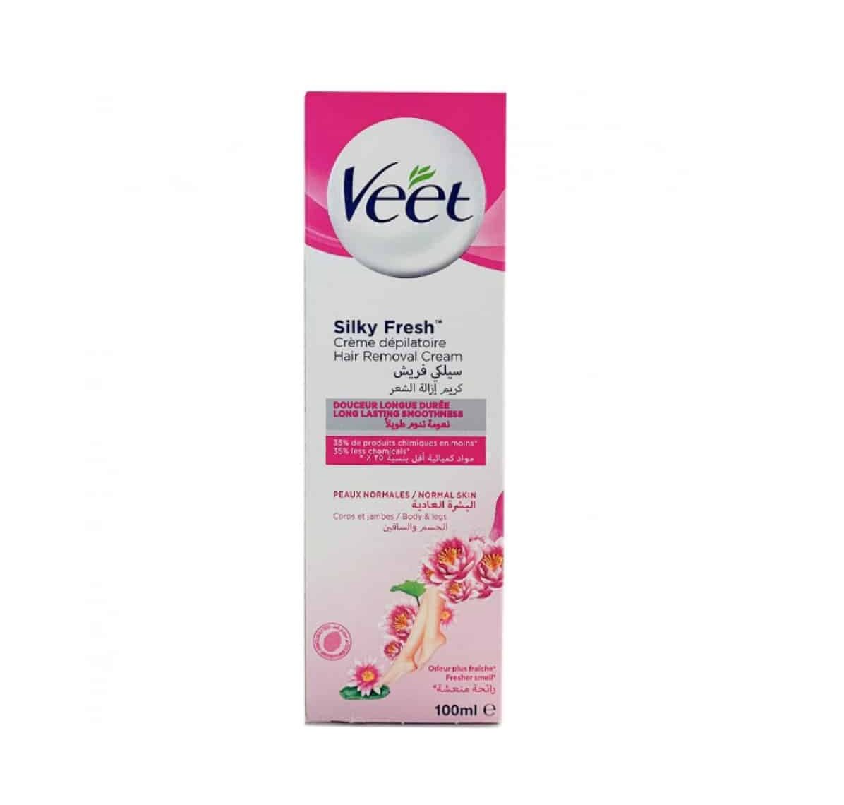 Veet Crème Dépilatoire Silky Fresh 100ml - Peaux Normales