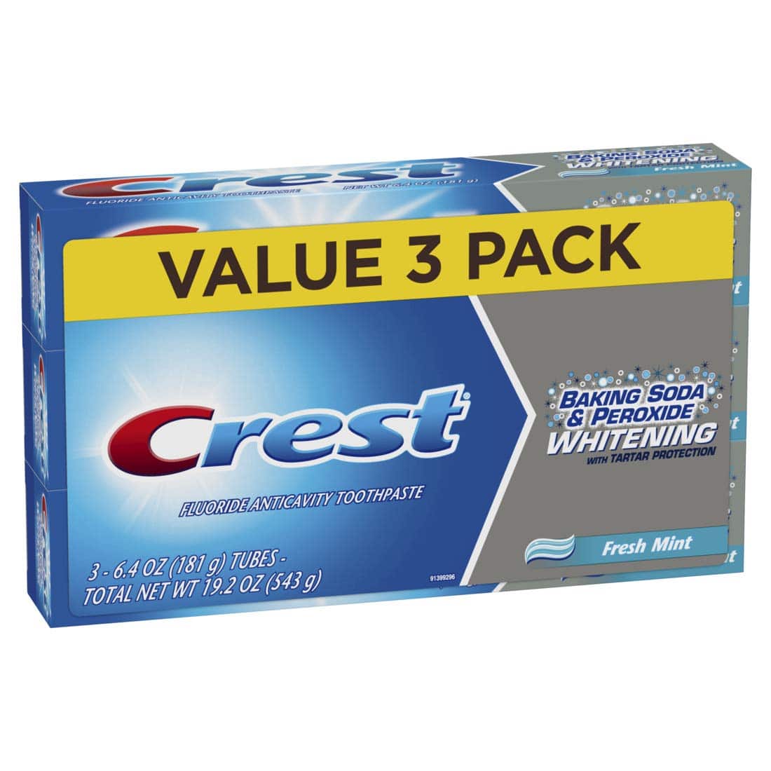 Crest Baking Soda & Peroxide Dentifrice Blanchissant - Pack de 3