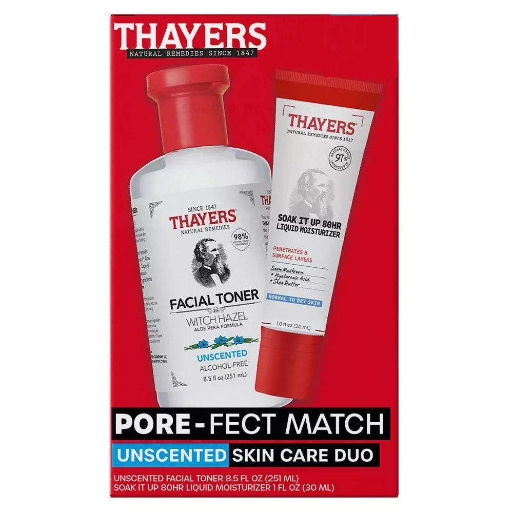 Thayers Unscented Toner & Soak It Up Liquid Moisturizer