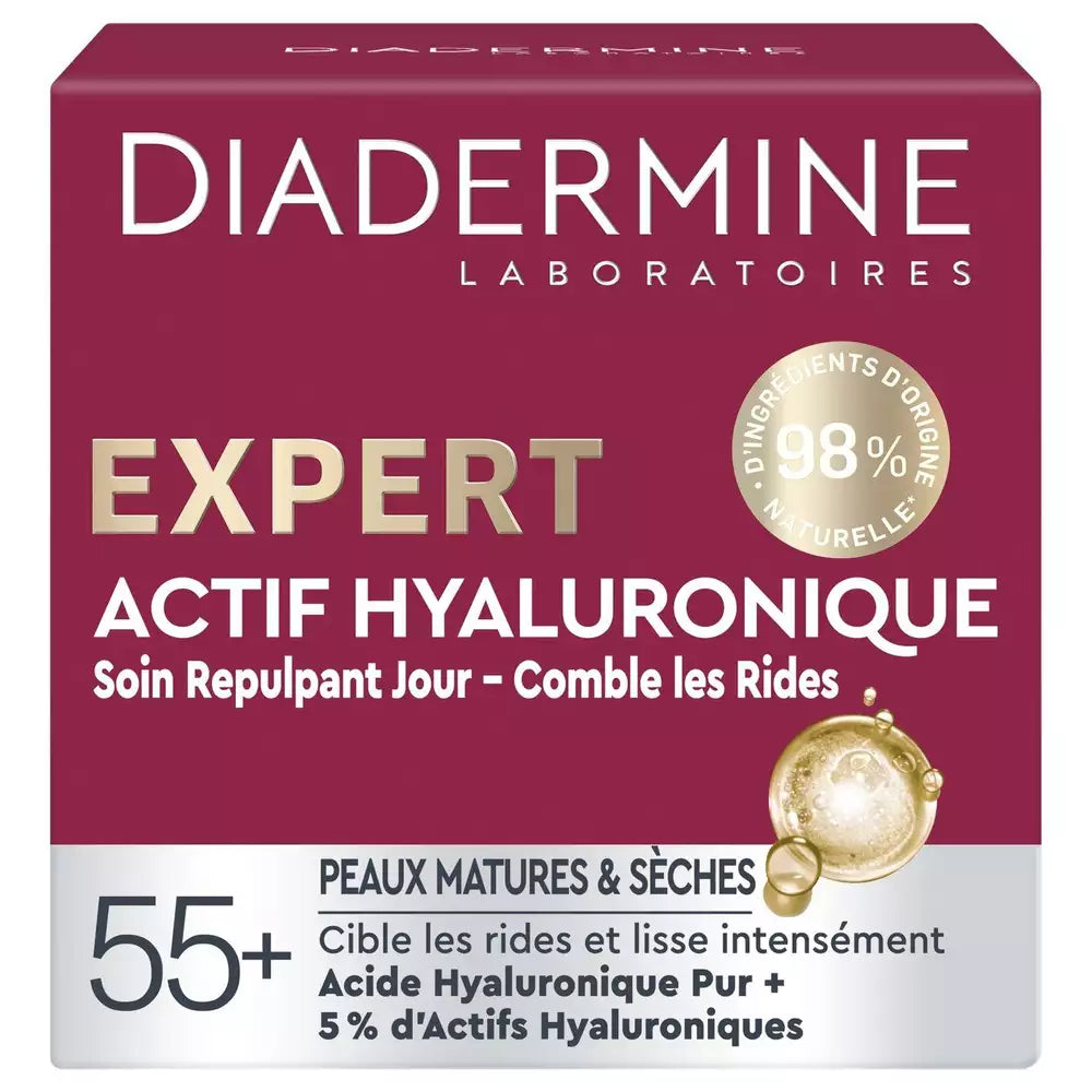 Diadermine Expert Actif Hyaluronique Soin Repulpant Jour 55+