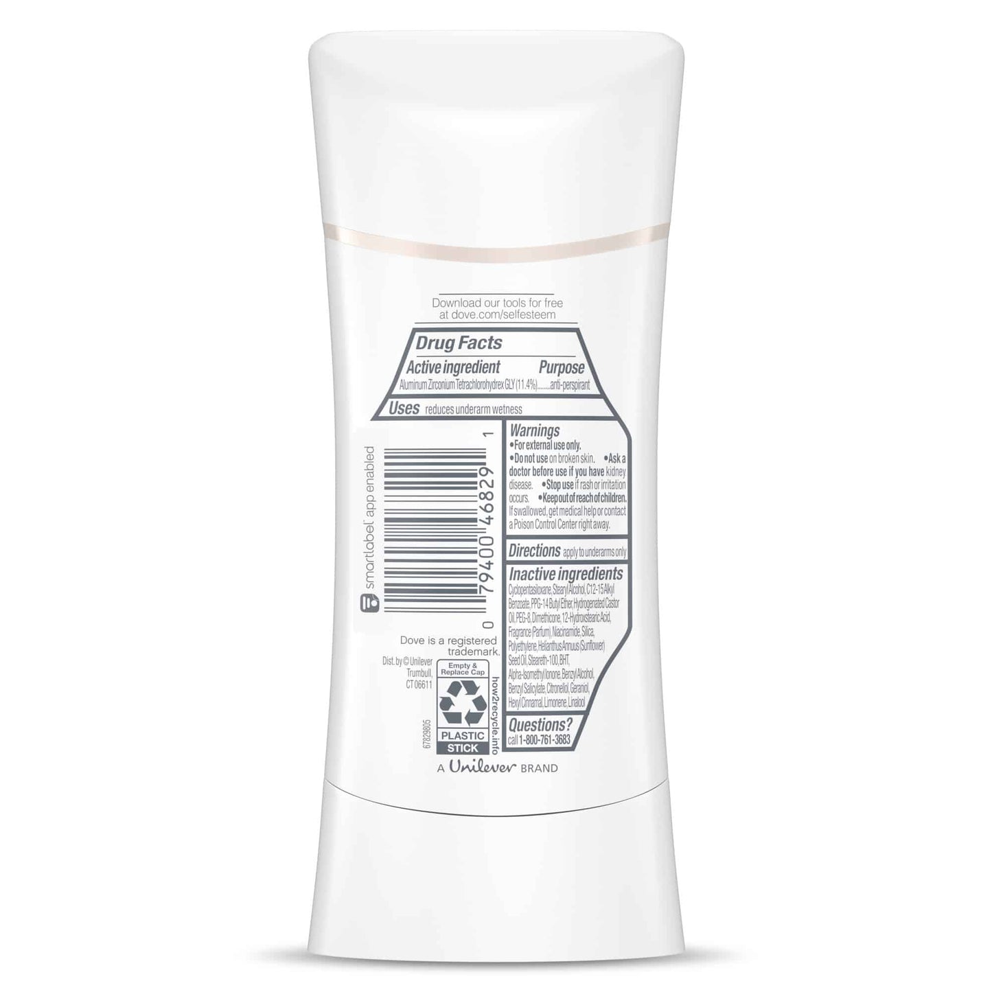 DOVE Déodorant Stick Anti-Transpirant 48h Restoring Powder