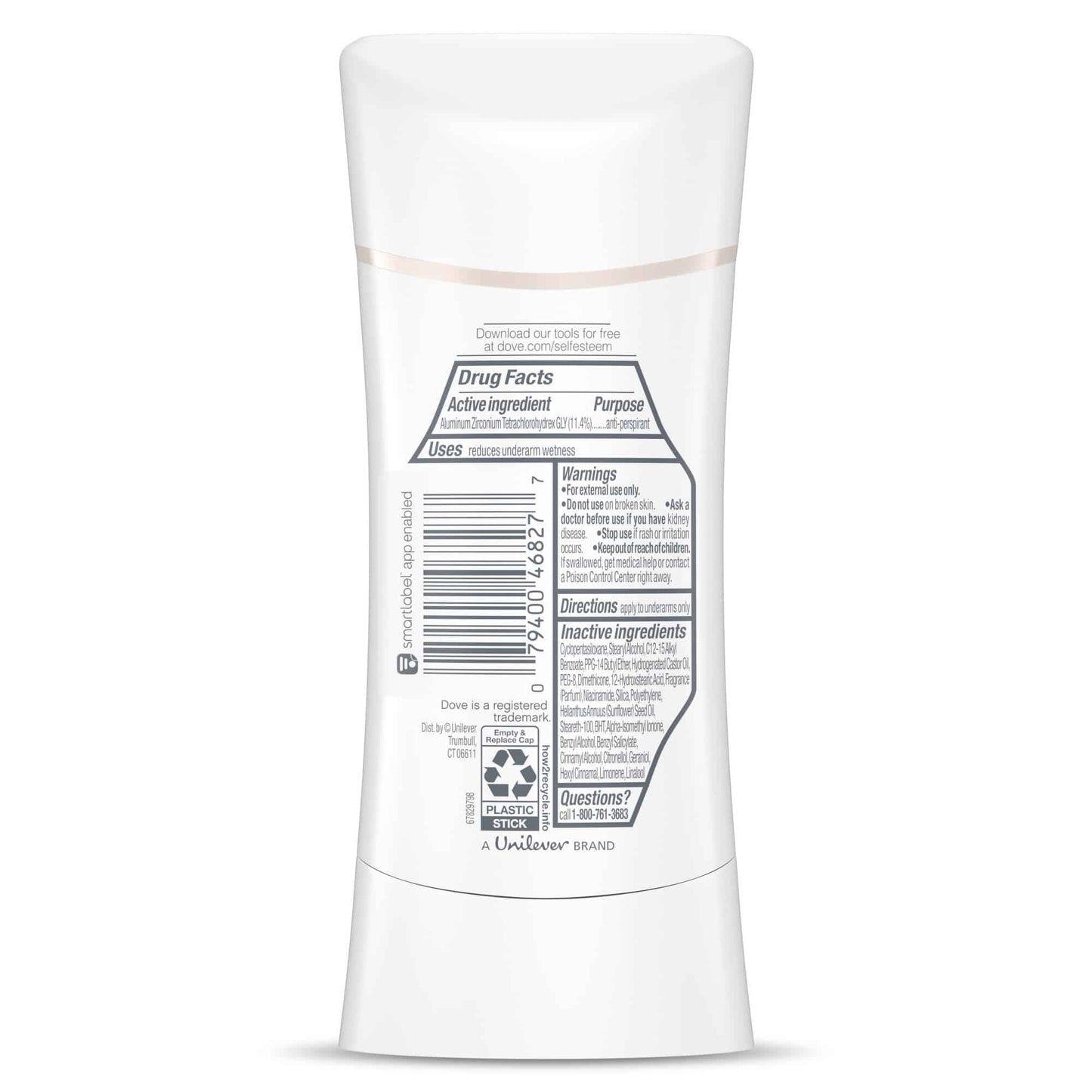 DOVE Déodorant Stick Anti-Transpirant 48h Rejuvenating Blossom
