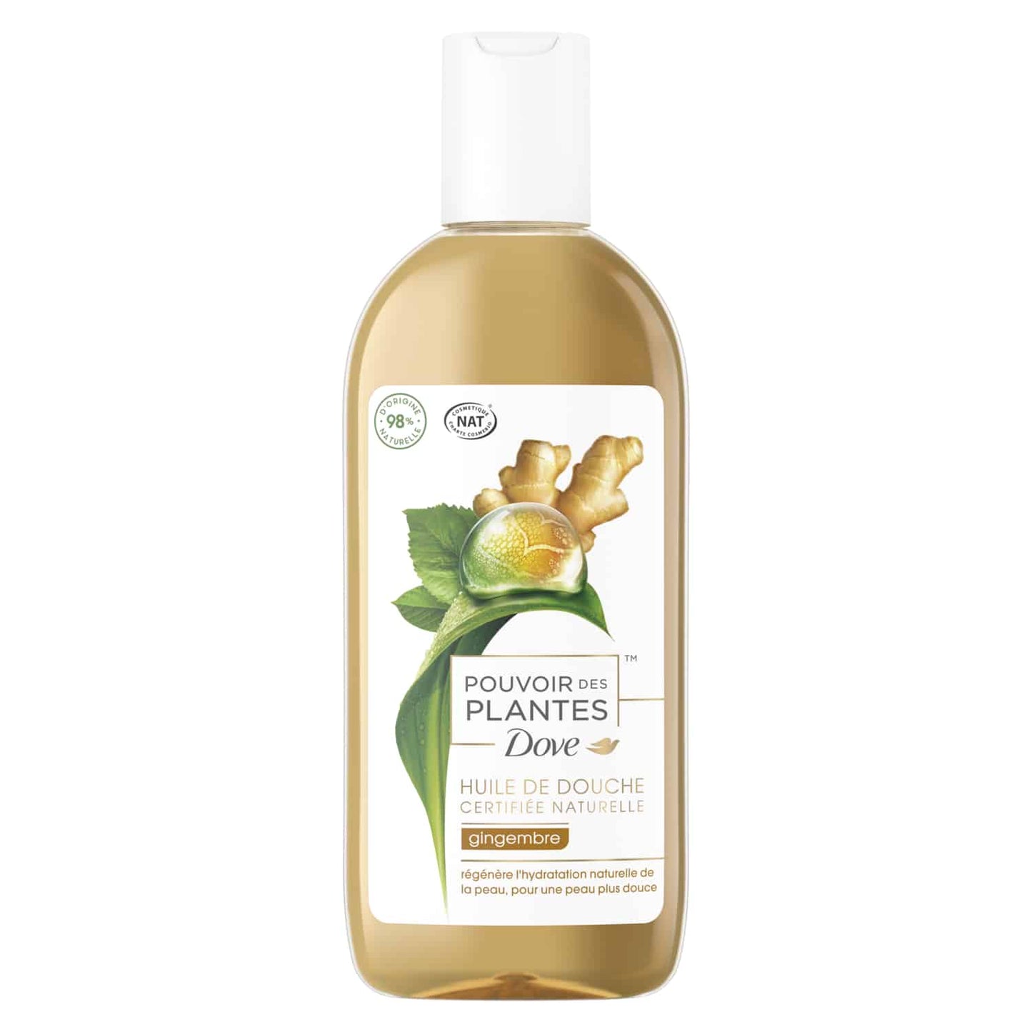 Dove Huile de douche Pouvoir des Plantes Gingembre