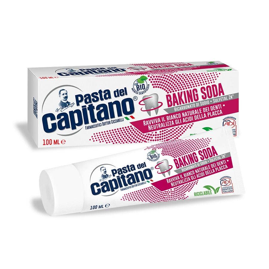 Pasta Del Capitano Dentifrice au Bicarbonate de Soude 100ml - BintaBeauty Senegal