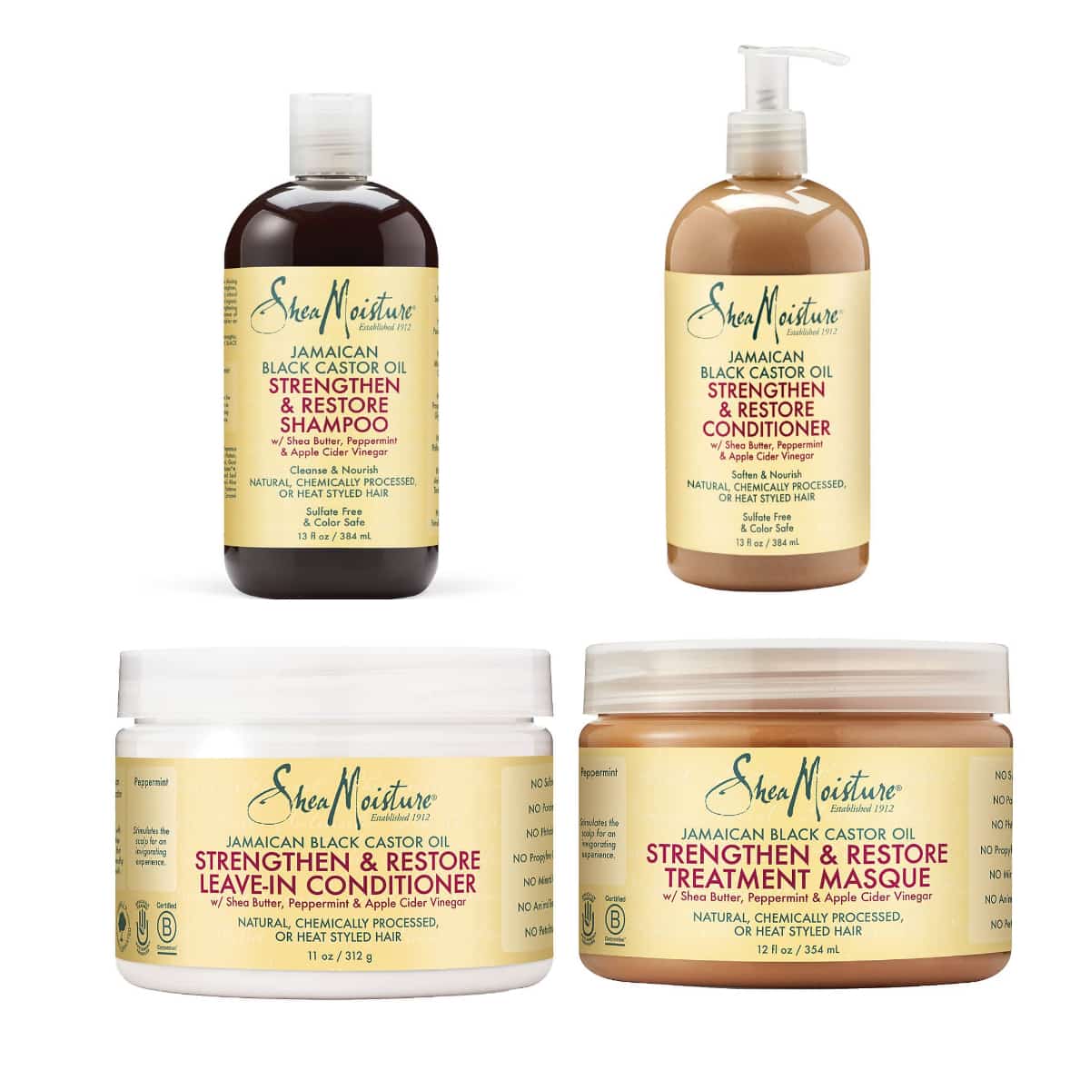 SheaMoisture Gamme Strengthen & Restore JBCO