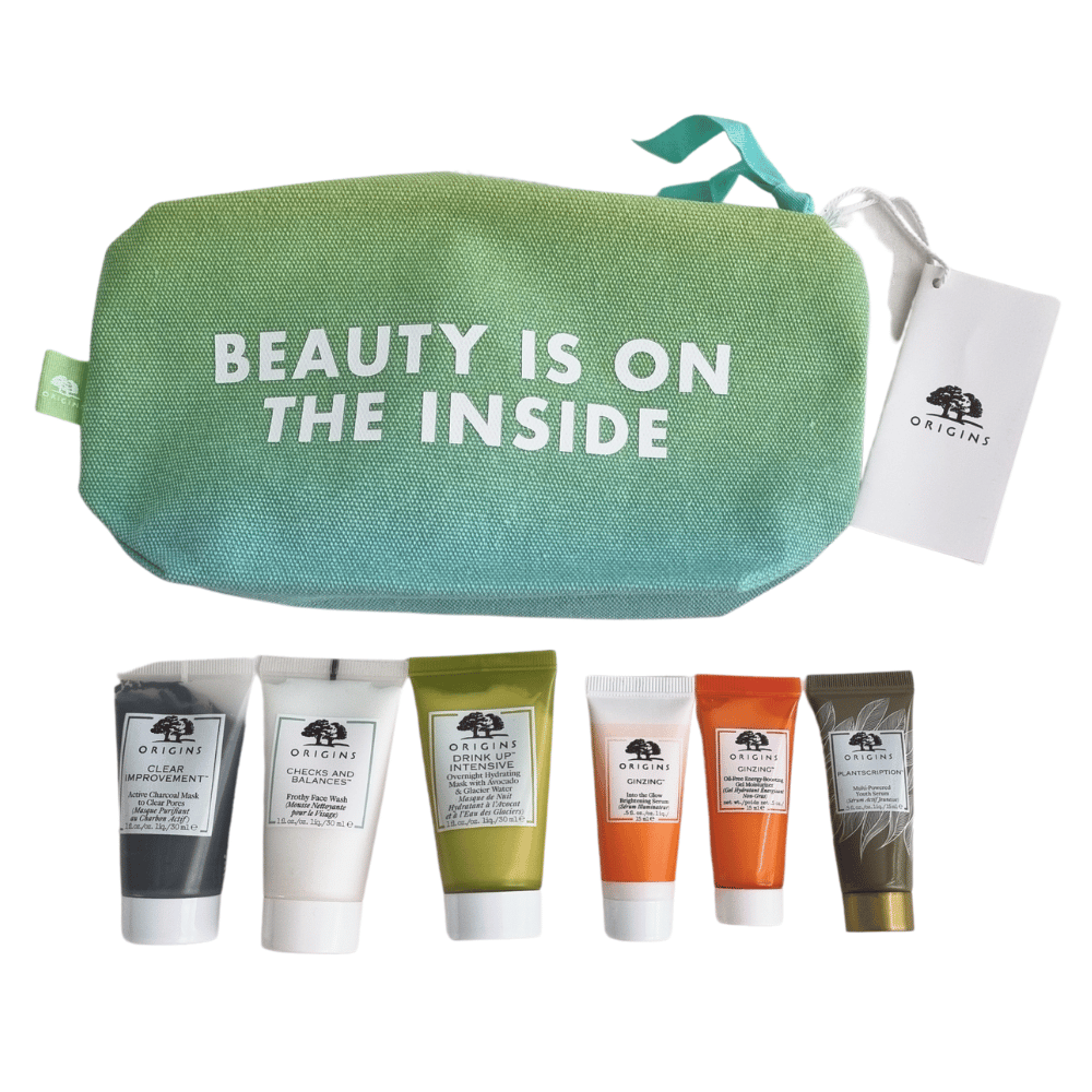 Origins Gamme Soin Visage 6pcs + Trousse offerte