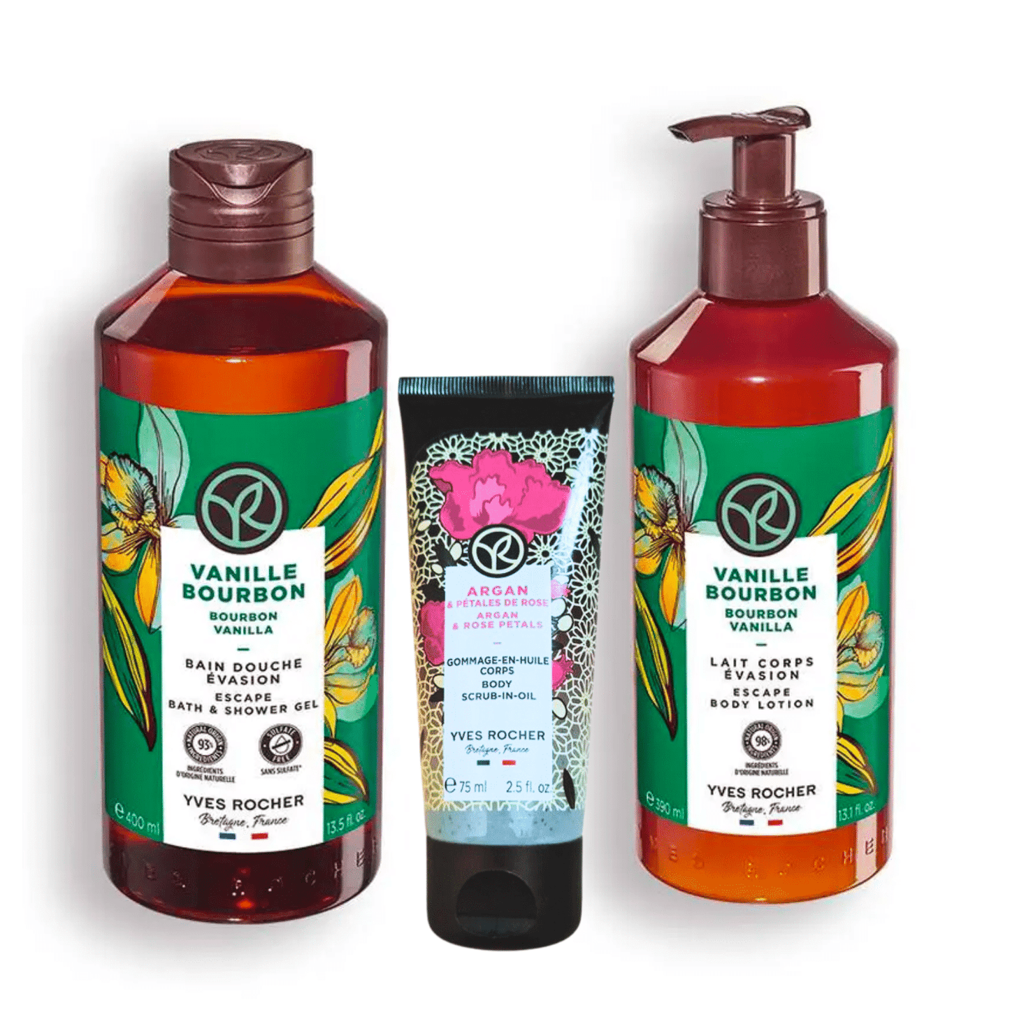 Yves Rocher Gamme Vanille Bourbon & Argan Rose
