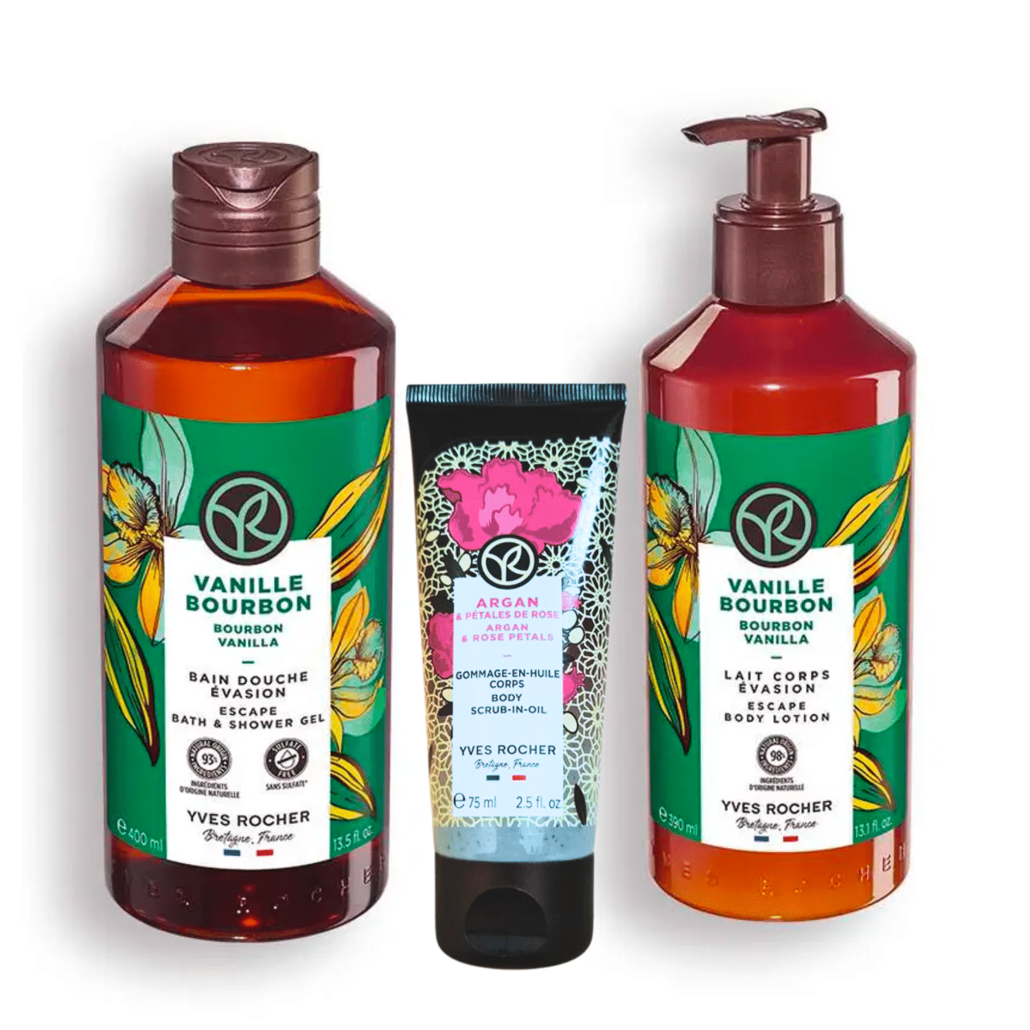 Yves Rocher Gamme Vanille Bourbon & Argan Rose