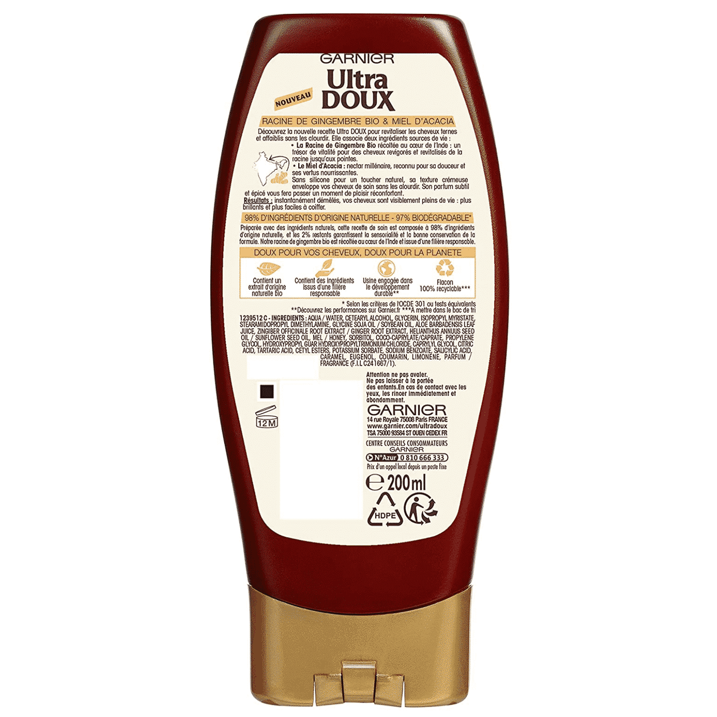 Garnier Ultra doux Après-Shampooing Gingembre de vie