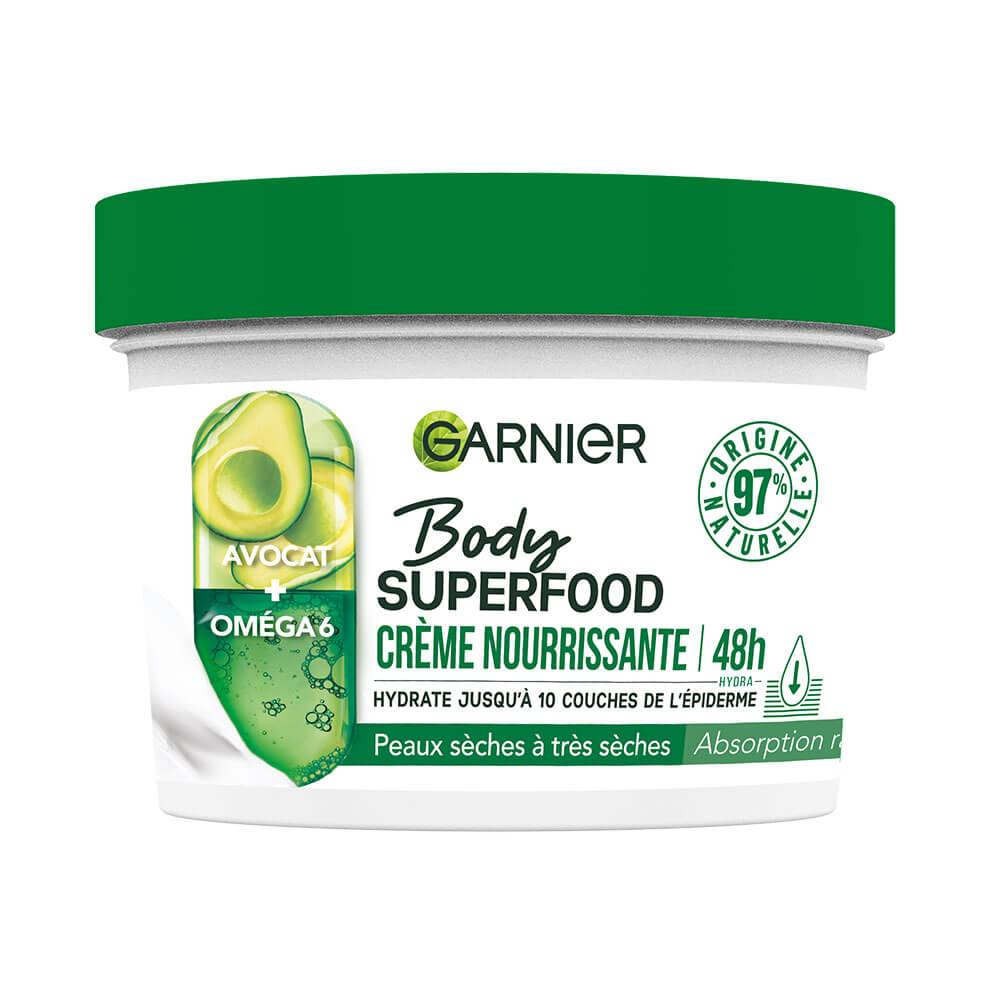 GARNIER Body Superfood Crème nourrissante [Huile d'Avocat + Oméga 6]