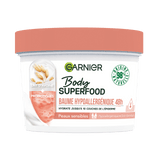 GARNIER Body Superfood Baume hydratant [Lait d'avoine + Fractions de probiotiques]