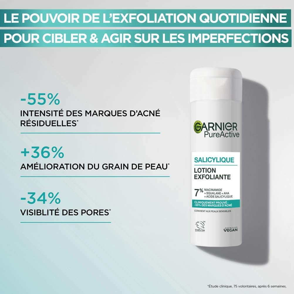 Garnier Pure Active – Essence Exfoliante à l'acide Salicylique 120ml