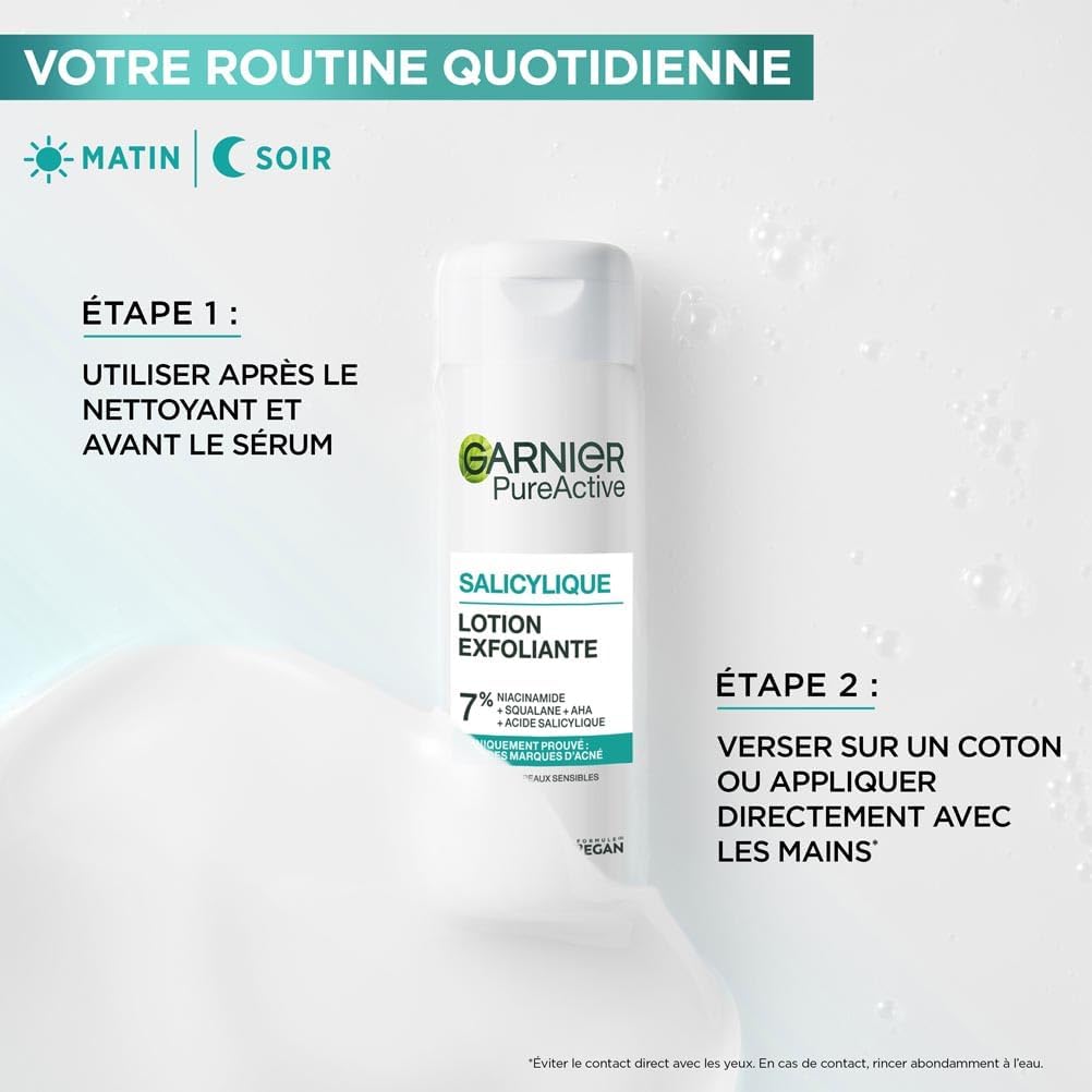 Garnier Pure Active – Essence Exfoliante à l'acide Salicylique 120ml