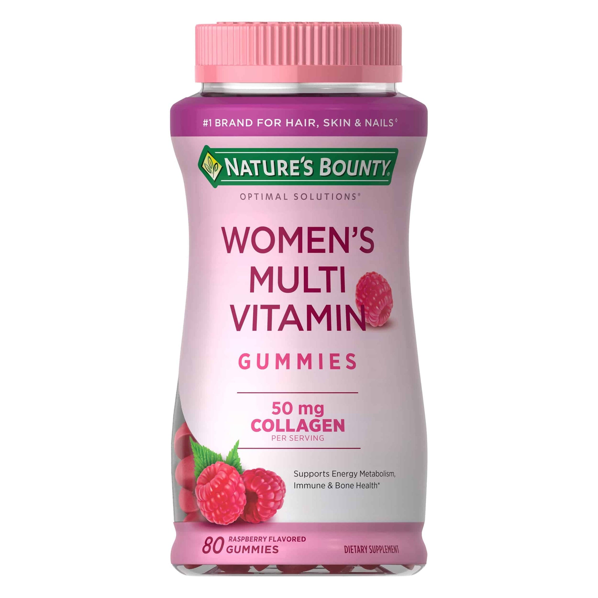 Nature's Bounty Optimal Solutions Bonbons Gélifiés - Framboise