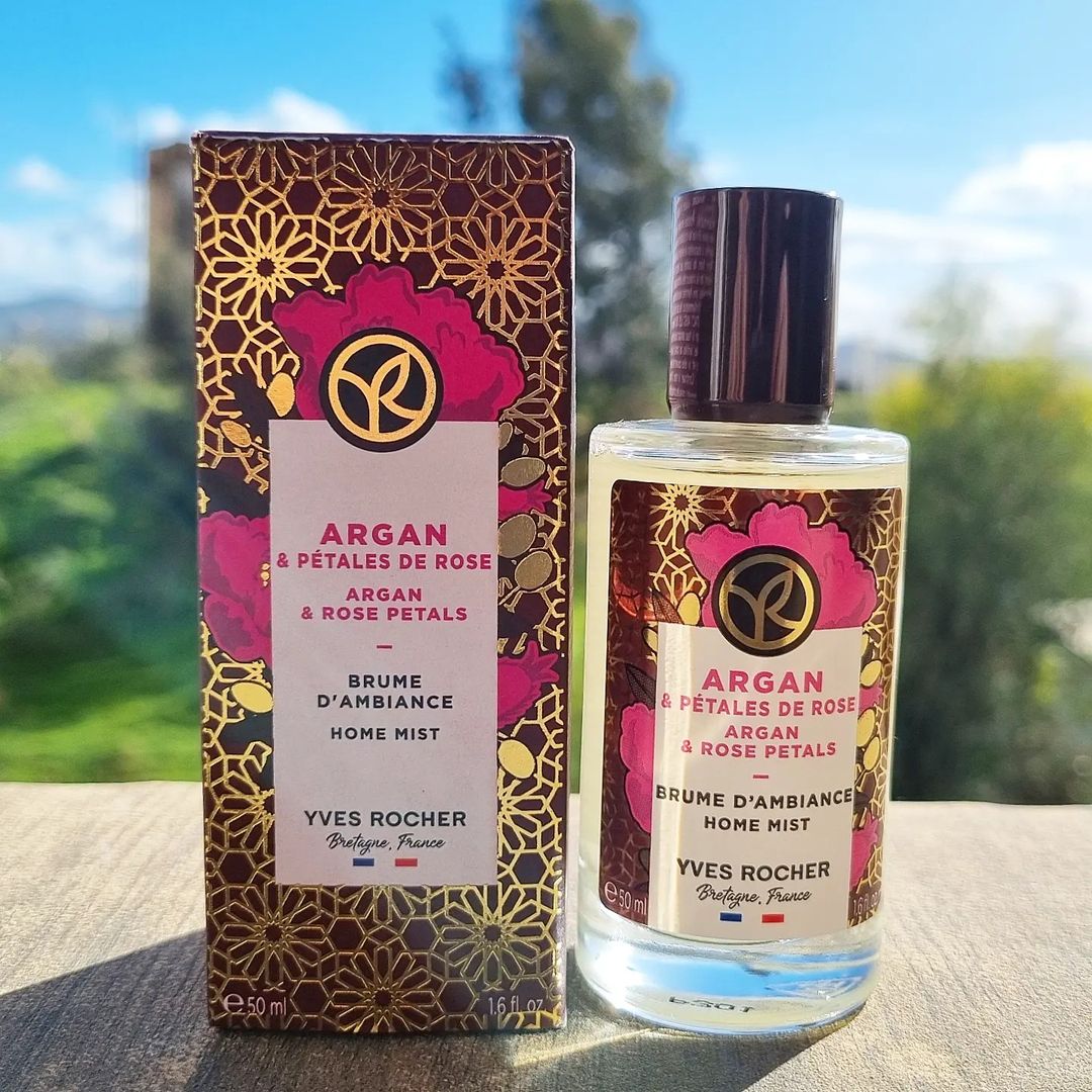 Yves Rocher la brume d'ambiance Argan & Pétales de Rose