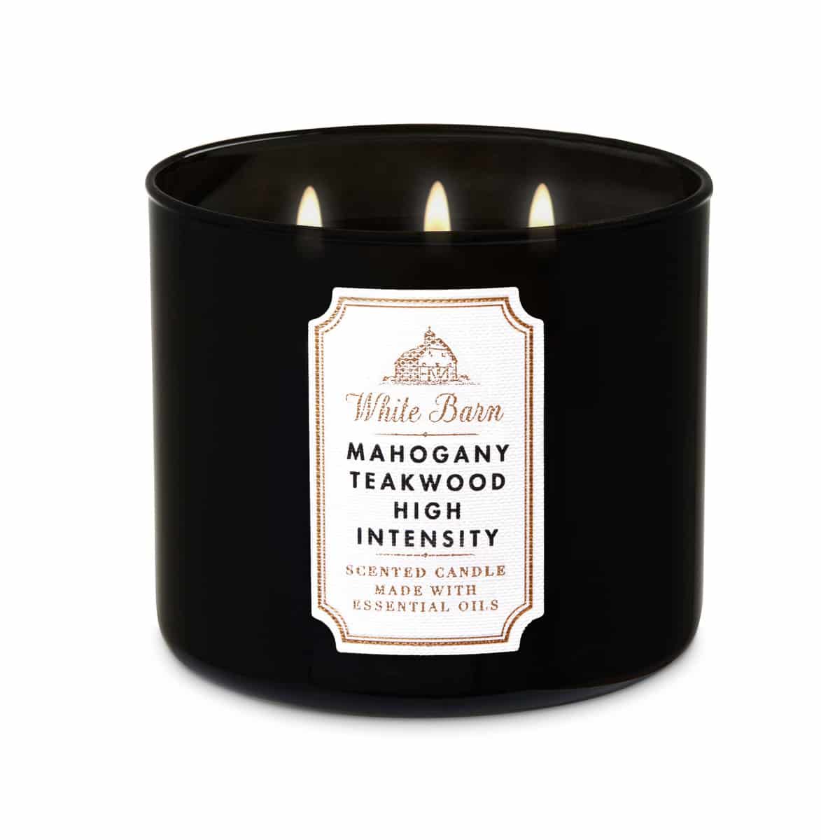 Bougie Parfumée Mahogany Teakwood High Intensity - Bath & Body Works
