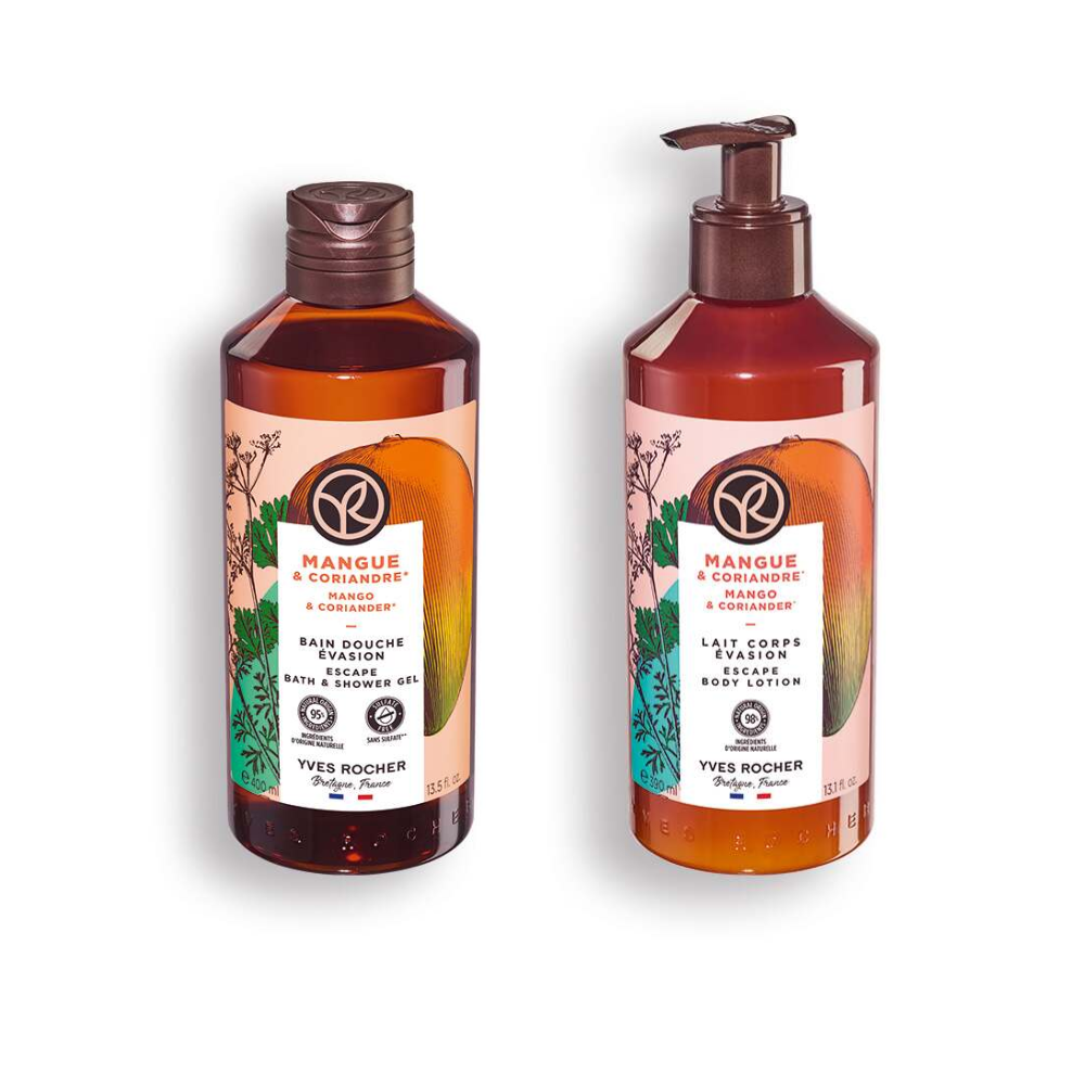 Yves Rocher Mangue & Coriandre - Bain Douche + Lait de corps | BintaBeauty