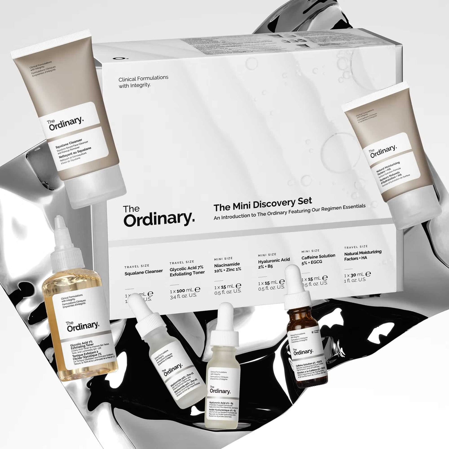 The Ordinary Mini Discovery Set - Routine complète x 6 Pieces