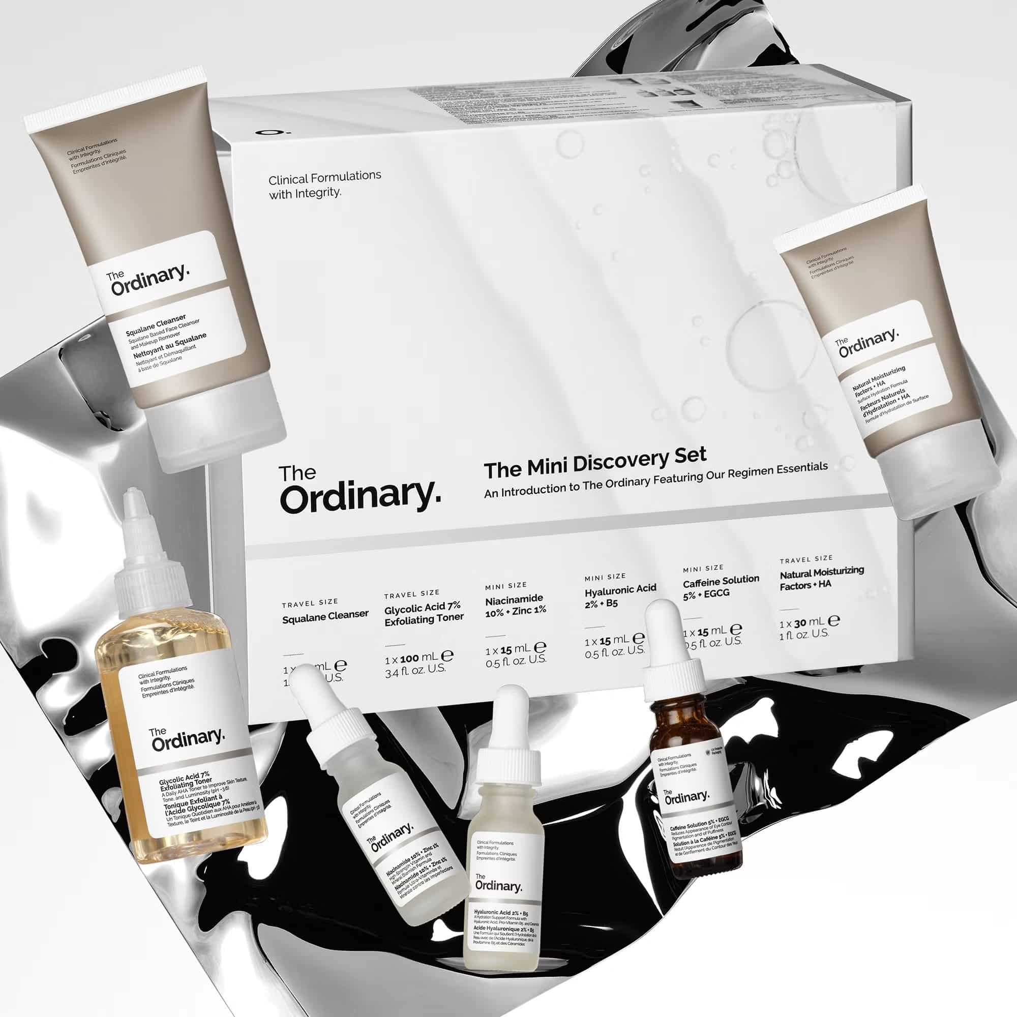 The Ordinary Mini Discovery Set - Routine complète x 6 Pieces