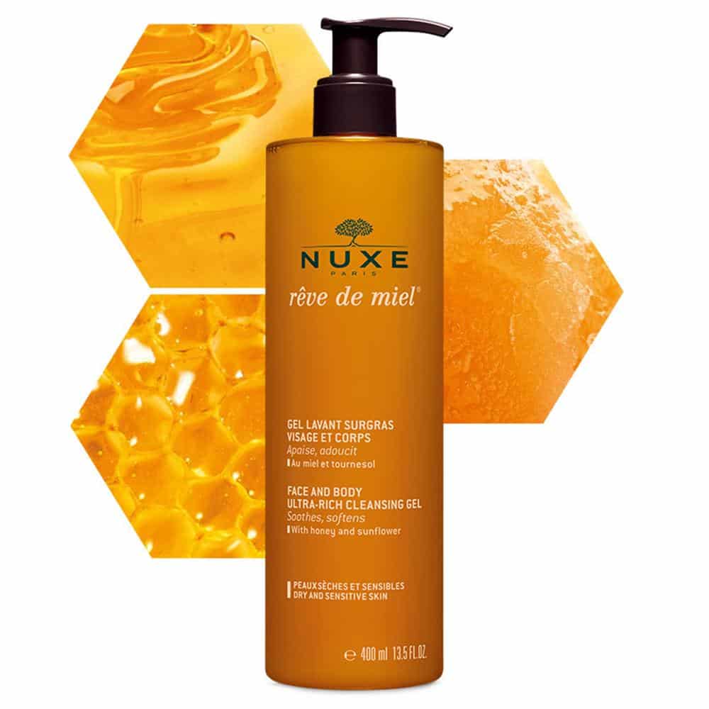Nuxe Rêve de Miel Gel lavant surgras visage et corps