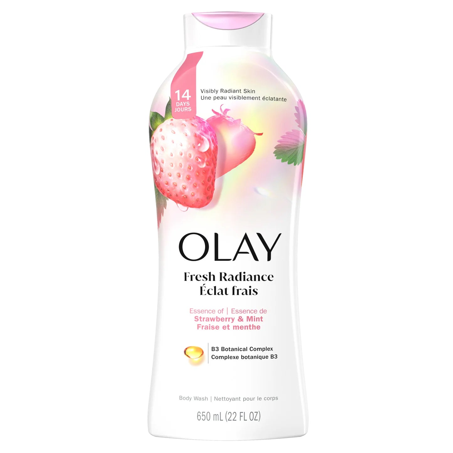 Olay Fresh Outlast Gel Douche Fraise & Menthe – Fraîcheur | BintaBeauty