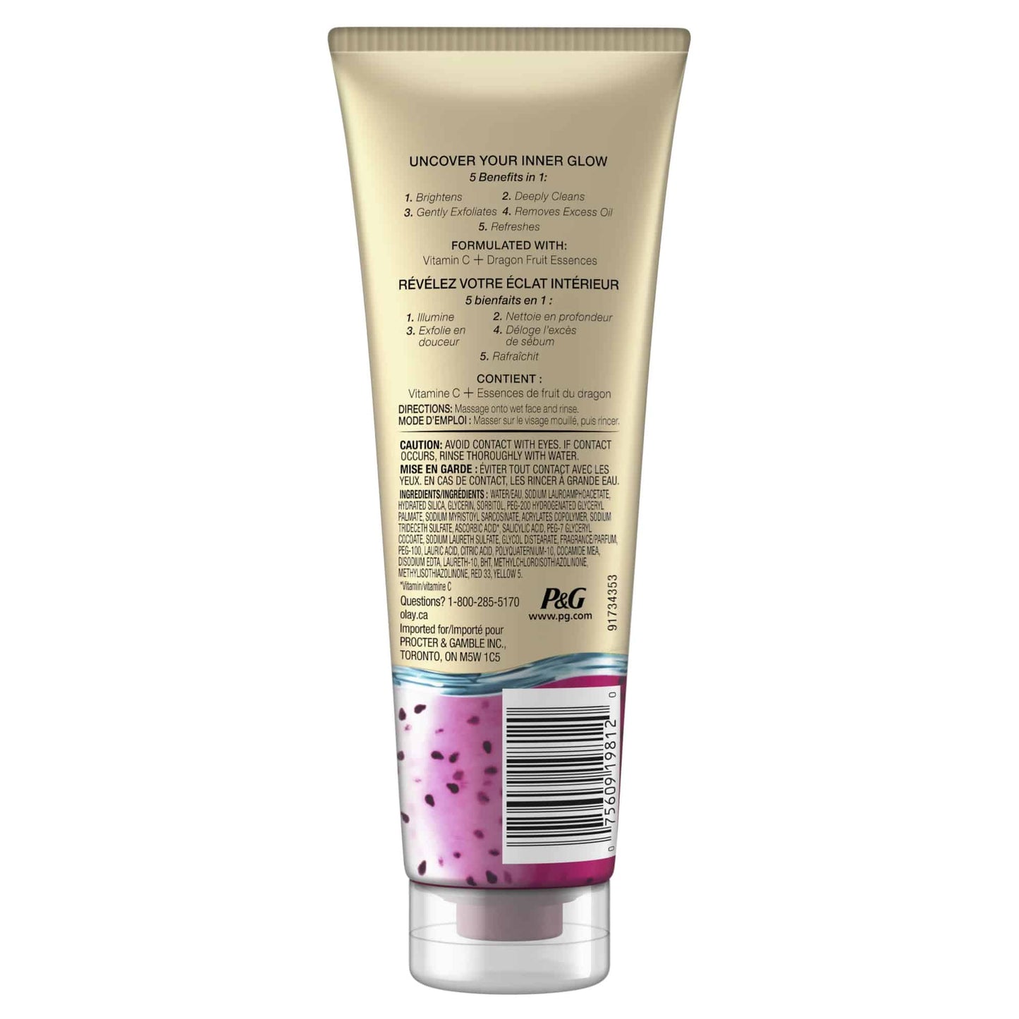 Olay Scrubs Gommage Vitamine C et fruit du dragon