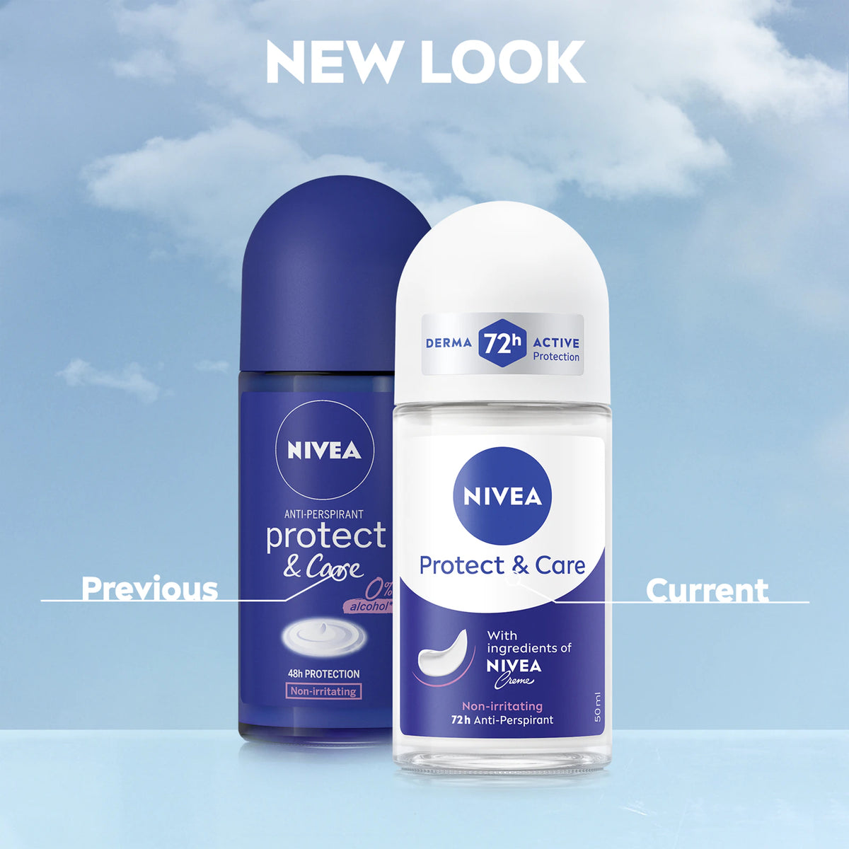 Nivea Protect & Care Roll-On Deodorant 50ml | binta beauty Senegal