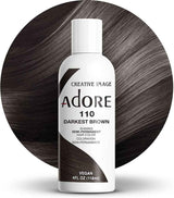 Adore Shining Coloration Cheveux Semi Permanent 110 Darkest Brown