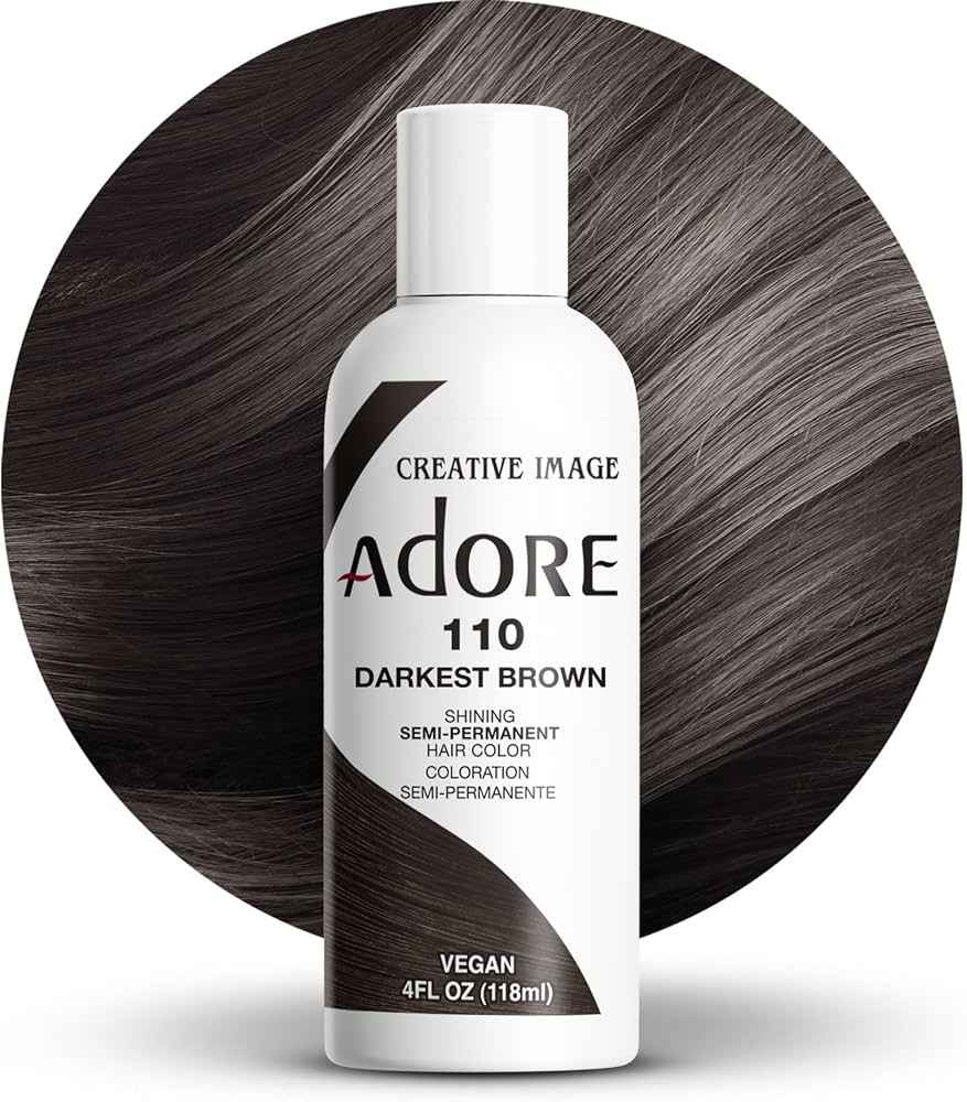 Adore Shining Coloration Cheveux Semi Permanent 110 Darkest Brown