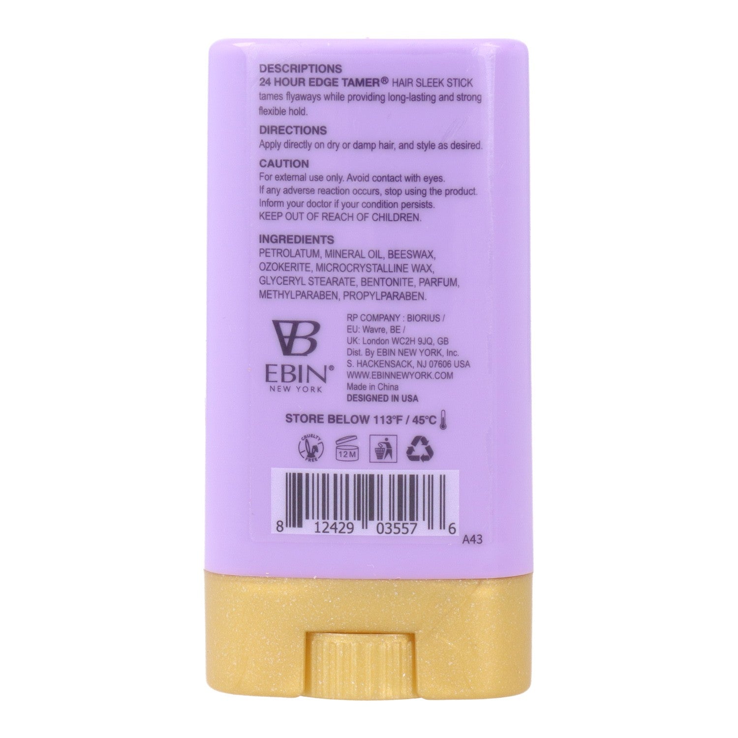 Ebin New York 24hr Edge Sleek Original Wax 15g