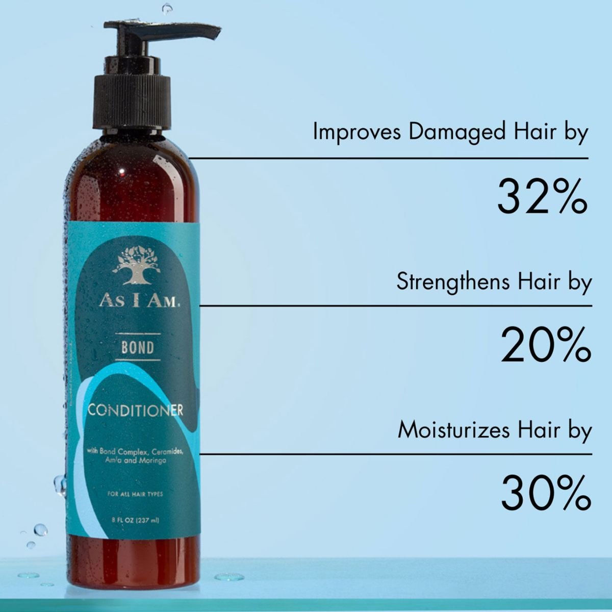 As I Am Bond Conditioner with Moringa Amla & Ceramides 237ml