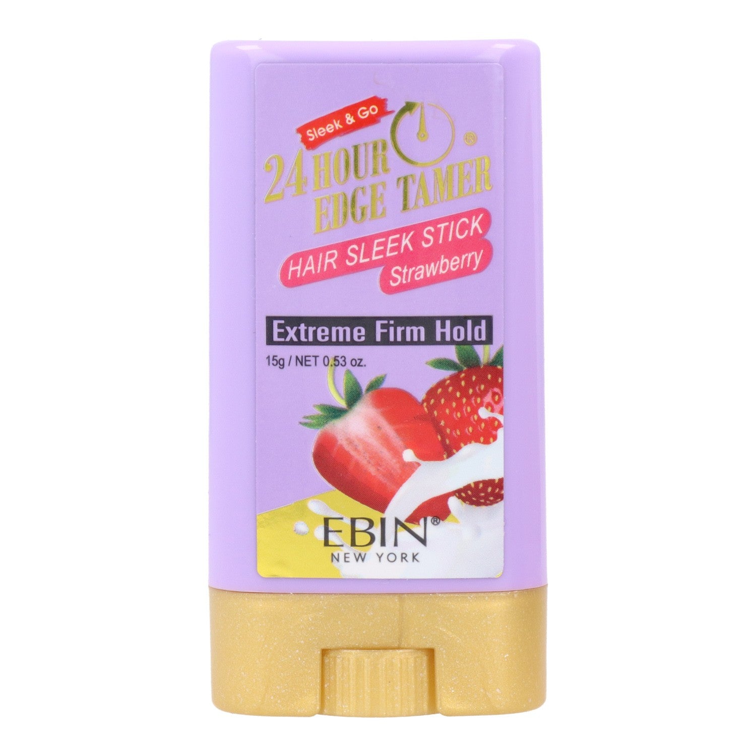 Ebin New York 24 Hour Edge Tamer Sleek Hair Wax Stick Strawberry 15g