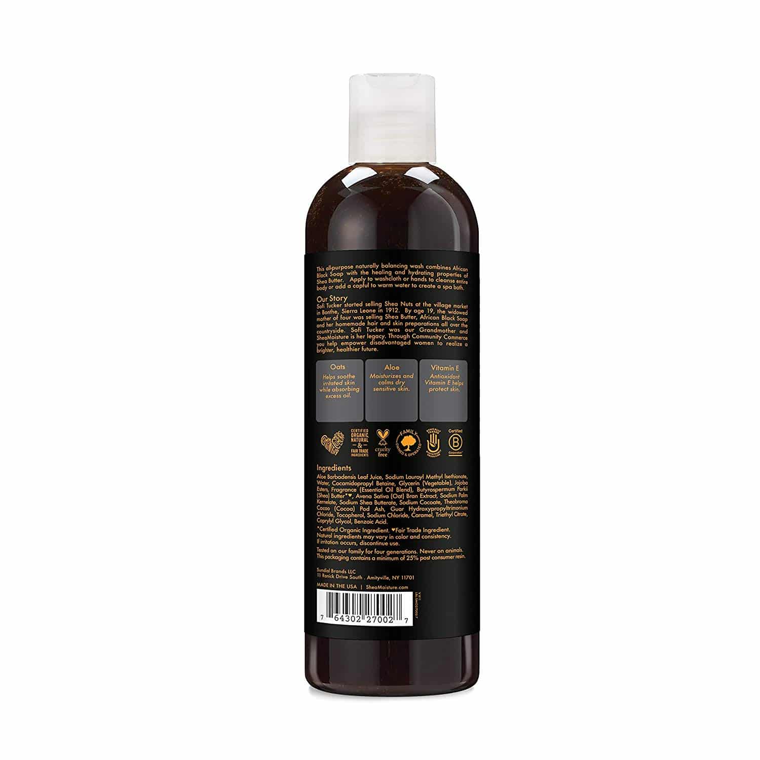 Gel Douche African Black Soap Body Wash - SheaMoisture