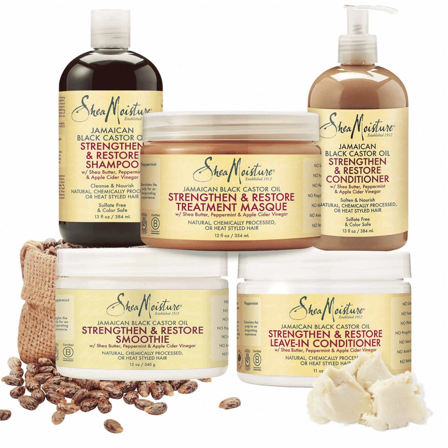SheaMoisture Gamme JBCO Strengthen & Restore - Notre offre