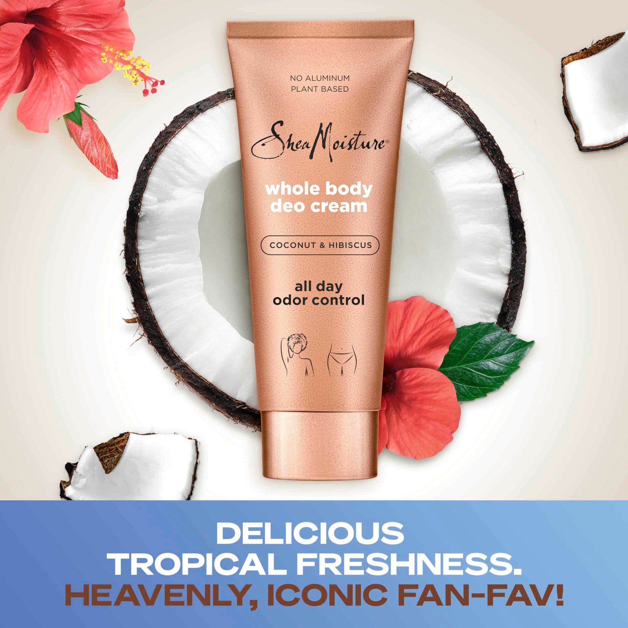 Sheamoisture Crème Déodorante Corps - Noix de Coco & Hibiscus