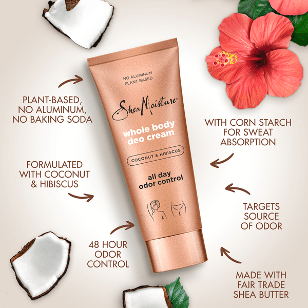 Sheamoisture Crème Déodorante Corps - Noix de Coco & Hibiscus