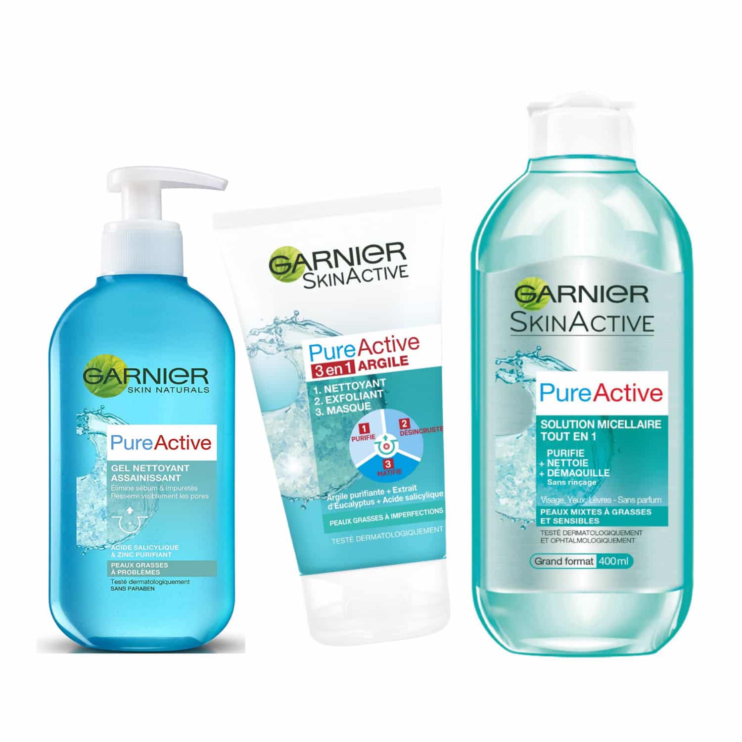 Garnier Pure Active Gamme anti-imperfection peaux mixtes à grasses