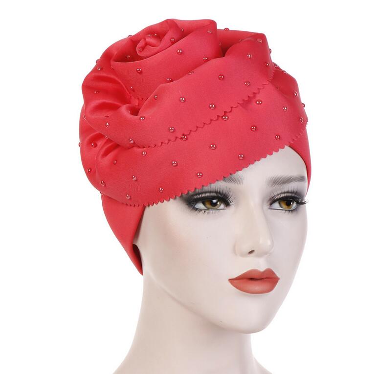 Bonnet Chapeau perles douces en Fleur Chic