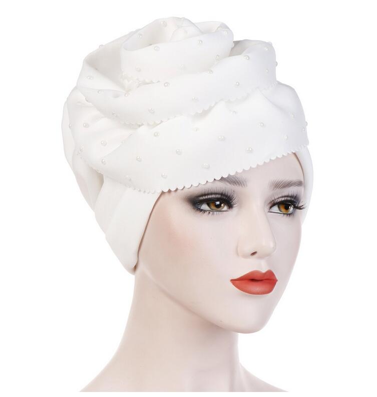 Bonnet Chapeau perles douces en Fleur Chic