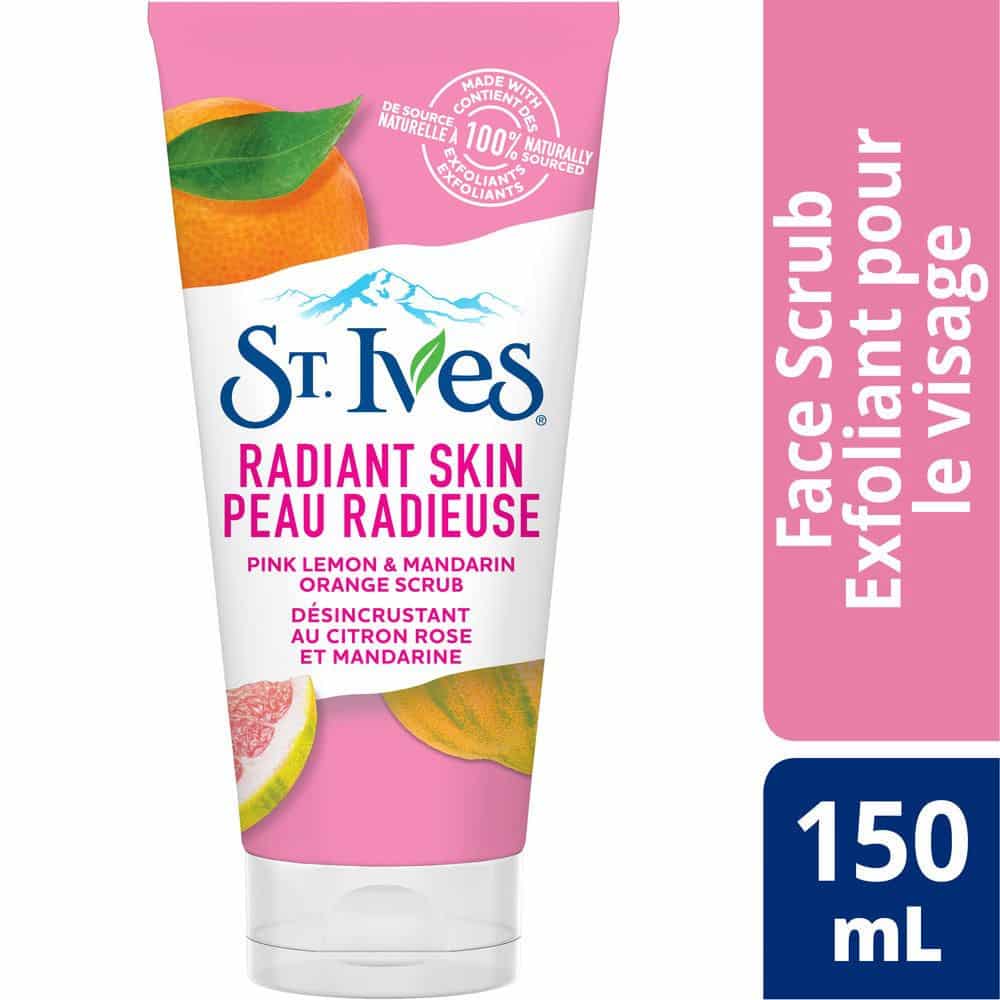 Désincrustant Au Citron Rose Et Mandarine Peau Radieuse St. Ives