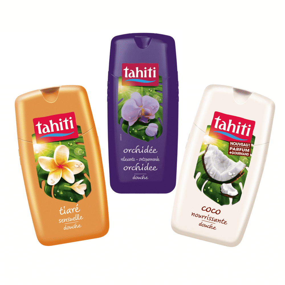 TAHITI Trio Gel Douche Thiaré, Coco, Orchidée