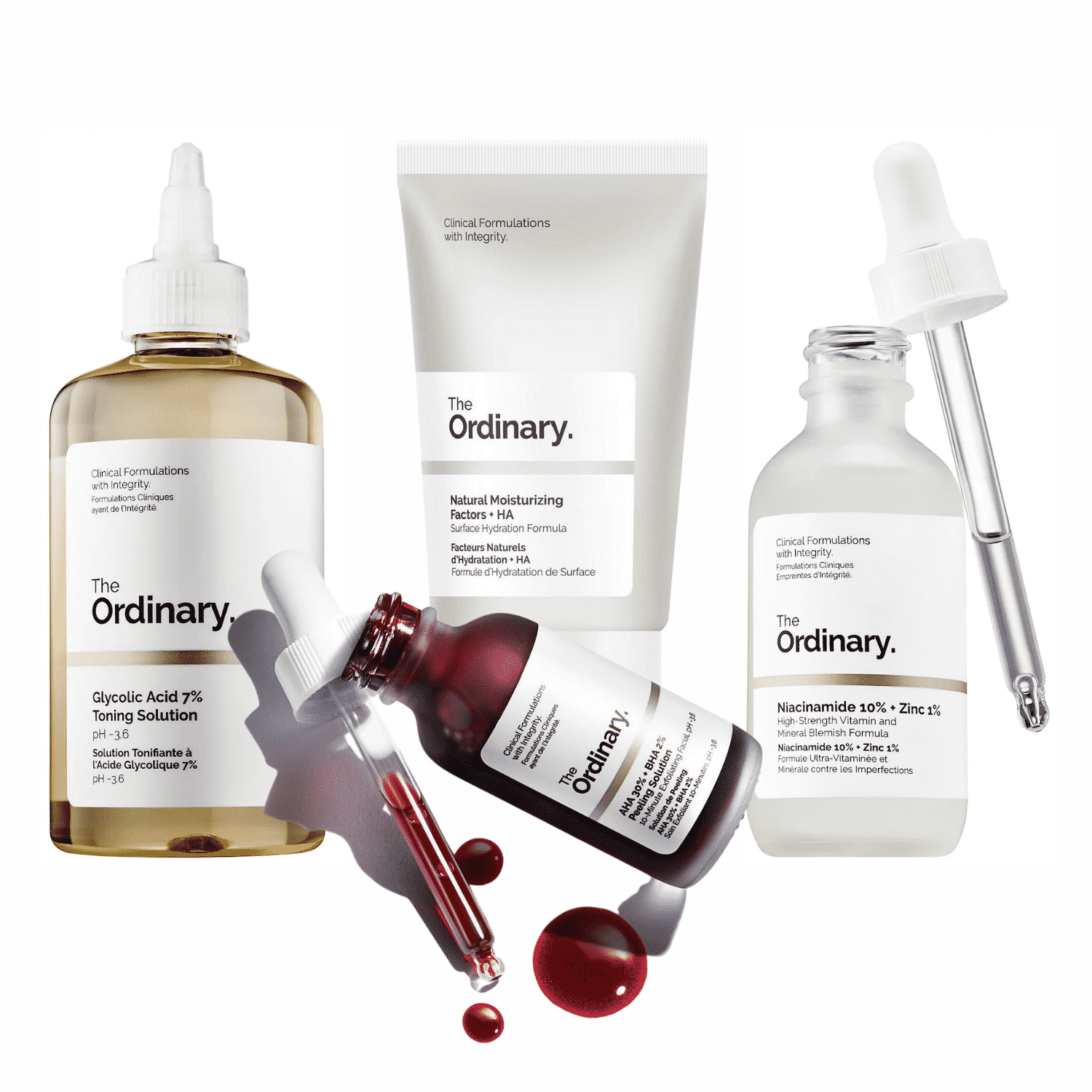 The Ordinary Peaux Grasses & Teint terne - Selection Best sellers